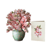 Mini Japanese Cherry Blossoms Pop-Up Bouquet & Card