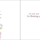 Thinking of You Greeting Card - Graceful Flowers