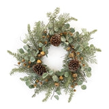 Melrose International Pine and Eucalyptus Wreath 22"D