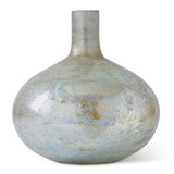 Large 12" Antique Light Green Matte Glass Bottle Vase