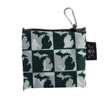 Green and White Michigan Eco Reusable Bag