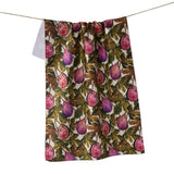 Geometry Wild Fig Tea Towel