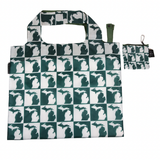 Green and White Michigan Eco Reusable Bag