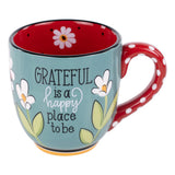 Grateful Is a Happy Place Mug