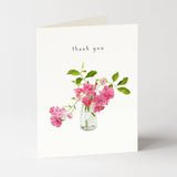 Wild Roses - Thank You Greeting Cards - Flowers