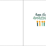 Birthday Greeting Card - Awesome Guy Cake