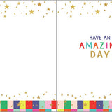Birthday Greeting Card - Colorful Squares