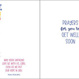 With Scripture Get Well Greeting Card - Beautiful Flwr Vase