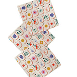 Geometry Tile Toss Mahjong Dishcloth Set