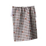 Geometry Football Check Tea Towel