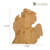 Michigan Bamboo Serving & Cutting Board