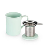 Mint Ceramic Mug with Tea Infuser