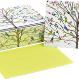 Tree of Budgies Note Cards