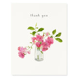 Wild Roses - Thank You Greeting Cards - Flowers