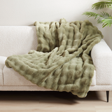 Sage Faux Fur Throw 50"x60"