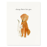 Friend in Need - Get Well Greeting Cards - Dog Cat