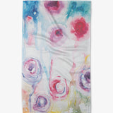 Geometry Roses Tea Towel