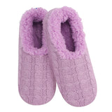 Snoozies Slippers - Lavender Stitch