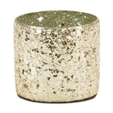 3” Platinum Sparkle Glass Votive Holder