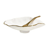 Beatriz Ball Encanto Claire Small Oval Bowl with Spoon (2-piece set) - Cream (8696)