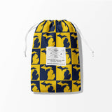Maize and Blue Michigan Double Sided Quick Dry Beach Towel
