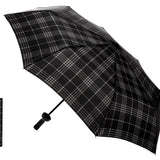 Vinrella Black Plaid Bottle Umbrella