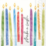 Birthday Wish Paper Cocktail Napkins Pack of 20