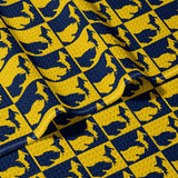 Maize and Blue Michigan Double Sided Quick Dry Beach Towel