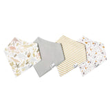 Copper Pearl 4-Pack Bandana Bibs - Rex