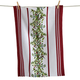 Winter Berries Garland Dish Towel