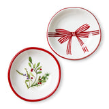 Winter Berries & Bow Dip Bowl - 2 Styles