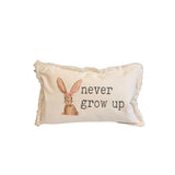 Never Grow Up Pillow