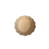 White Scalloped Stoneware Bowl
