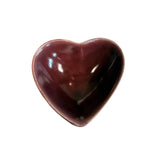 Stoneware Heart Shaped Dish - Maroon