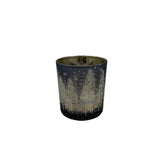 3” Navy Blue with White Trees Votive Holder