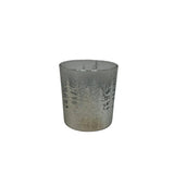 3” Silver with Trees Votive Holder