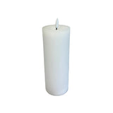 White Flameless Pillar Candle 3"x 8"