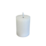 White Flameless Pillar Candle 3"x 4"