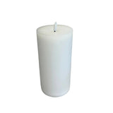 White Flameless 4” x 8” Pillar Candle