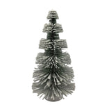 11" Flocked Bottle Brush Christmas Tree - Medium