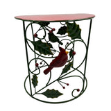 Large Cardinal & Holly Plant Stand