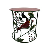 Small Cardinal & Holly Plant Stand