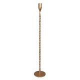 23 1/2" Hand-Forged Cast Iron Taper Holder with Brass Finish