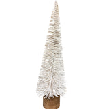 24" Cream Bottle Brush Pine Tree