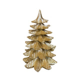8" Gold Glittered Resin Christmas Tree