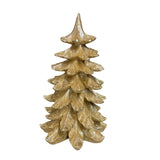 10" Gold Glittered Resin Christmas Tree