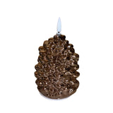 6" Glass Pine Cone Tabletop Light
