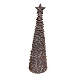 11.5" Brown Pinecone Tree