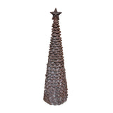 14" Brown Pinecone Tree