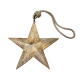 Wood Star Ornament 14.75"H
